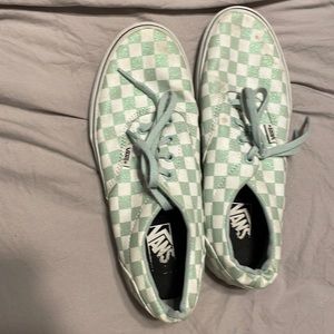 checkerboard vans.